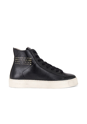 ALLSAINTS Tana High Top in Black. Size 36, 37, 38, 39, 40, 41.