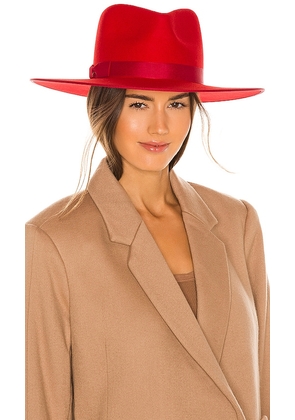 Lack of Color Ruby Rancher Hat in Red. Size S.