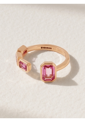 SHAY - East West 18-karat Rose Gold Sapphire Ring - Pink - 7