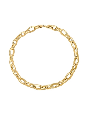 SHASHI Alexandria Necklace in Metallic Gold.