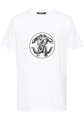 Roberto Cavalli graphic-print cotton T-shirt - White