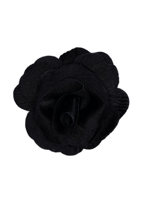 Philosophy Di Lorenzo Serafini floral-appliqué brooche - Black