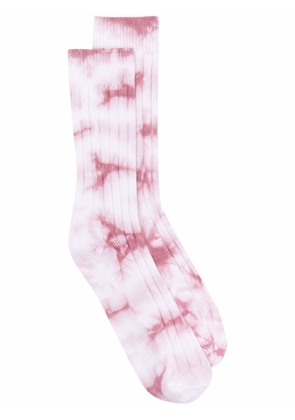 Stüssy tie-dye ribbed socks - Pink