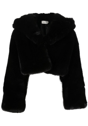 Magda Butrym hooded cropped jacket - Black
