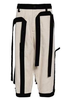 Yohji Yamamoto detachable-strap bermuda shorts - Neutrals