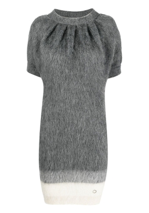 Rabanne short-sleeve knit dress - Grey