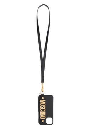 Moschino logo-embossed iPhone 12 Pro Max case - Black