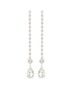 Kenneth Jay Lane 2000s pre-owned crystal-embellished drop earrings - Silver