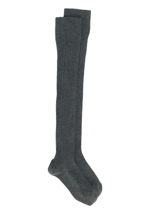 Brunello Cucinelli over the knee socks - Grey