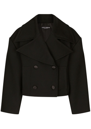 Dolce & Gabbana double-breasted cropped jacket - Black