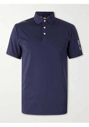RLX Ralph Lauren - Logo-Print Stretch Recycled-Jersey Polo Shirt - Men - Blue - S