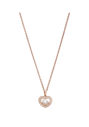 Chopard Rose Gold And Diamond Happy Diamonds Icons Necklace
