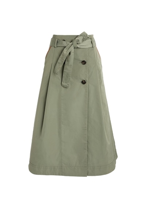 Max & Co. Flared Pleated Midi Skirt