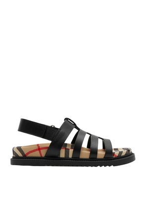 Burberry Kids Check Print Sandals (3-14 Years)