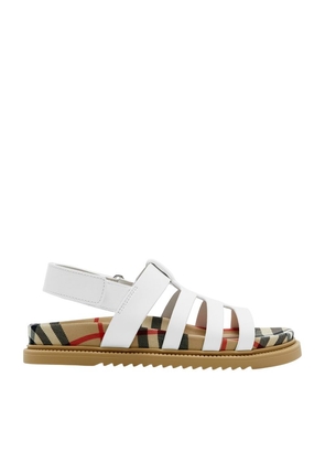 Burberry Kids Leather Sandals