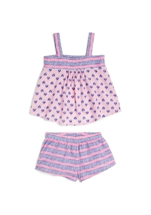 Sunuva Cotton Patterned Top And Shorts Set (2-14 Years)