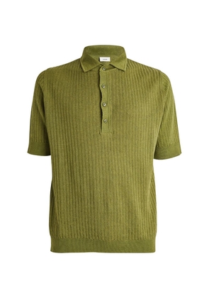 Lardini Linen-Cotton Polo Shirt
