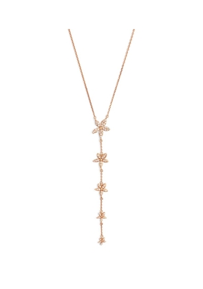 Bee Goddess Rose Gold And Diamond Apple Seed Necklace