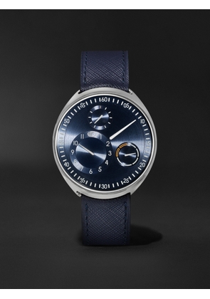 Ressence - Type 1 Automatic 42mm Titanium and Leather Watch, Ref. No. Type 1 Slim N - Men - Blue