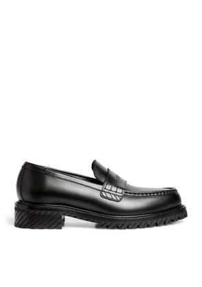 Off-White Leather Military Loafers