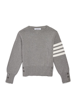 Thom Browne Kids Milano-Stitch 4-Bar Sweater (2-12 Years)