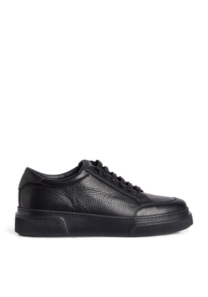 Giorgio Armani Leather Low-Top Sneakers