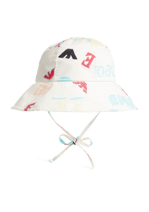 Emporio Armani Kids Cotton Logo Bucket Hat