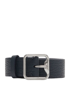 Burberry Grained Leather B-Buckle Belt