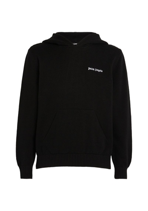 Palm Angels Knitted Logo Hoodie