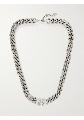 Off-White - Silver-Tone Chain Necklace - Men - Silver