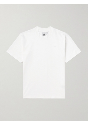 adidas Originals - Logo-Appliquéd Cotton-Jersey T-Shirt - Men - White - XS
