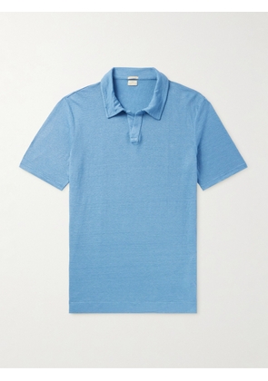 Massimo Alba - Aruba Linen-Piqué Polo Shirt - Men - Blue - M