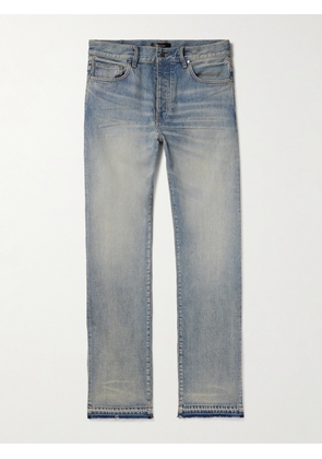 AMIRI - Release Hem Straight-Leg Distressed Jeans - Men - Blue - UK/US 28