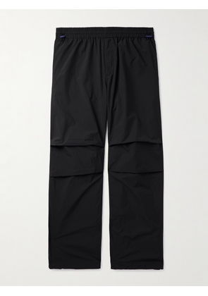 Burberry - Wide-Leg Logo-Appliqued Nylon Cargo Trousers - Men - Black - S