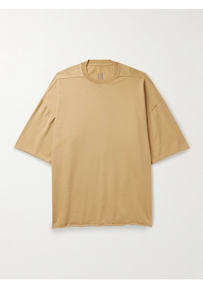 DRKSHDW By Rick Owens - Tommy Garment-Dyed Cotton-Jersey T-Shirt - Men - Yellow