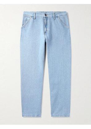 Carhartt WIP - Single Knee Straight-Leg Logo-Appliquéd Jeans - Men - Blue - UK/US 28