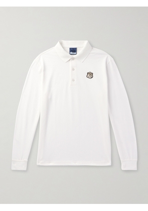Maison Kitsuné - Logo-Appliquéd Cotton-Blend Piqué Polo Shirt - Men - White - M