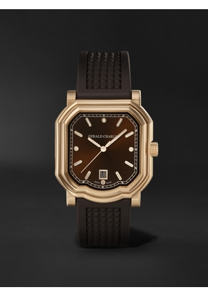 Gerald Charles - Maestro 2.0 Ultra-Thin Automatic 39mm 18-Karat Rose Gold and Rubber Watch, Ref. No. GC2.0-RG-05 - Men - Brown