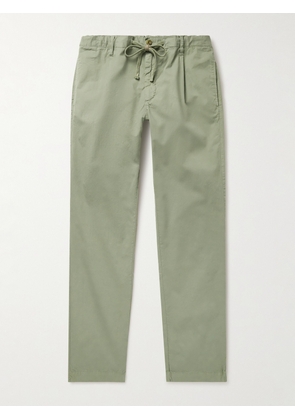 Hartford - Tanker Slim-Fit Straight-Leg Cotton Drawstring Trousers - Men - Green - IT 46