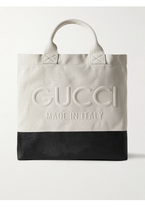 Gucci - Logo-Embossed Canvas Tote Bag - Men - White