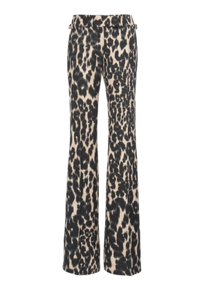 Tom Ford - Leopard Printed Hopsack Flared Pants - Animal - IT 44 - Moda Operandi