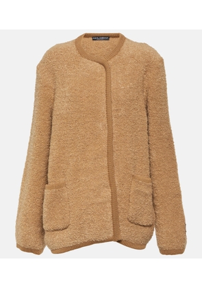 Dolce&Gabbana Cashmere and wool teddy jacket