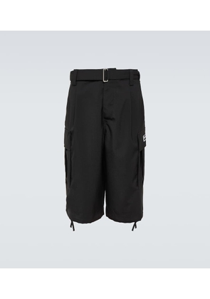 Kenzo Virgin wool cargo shorts