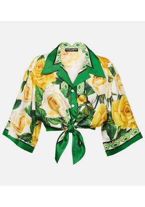 Dolce&Gabbana Floral silk shirt
