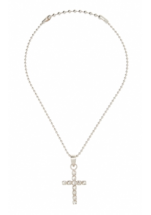 Martine Ali - Stone Sterling Silver Cross Necklace - Silver - OS - Moda Operandi - Gifts For Her