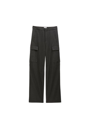 Flannel cargo trousers