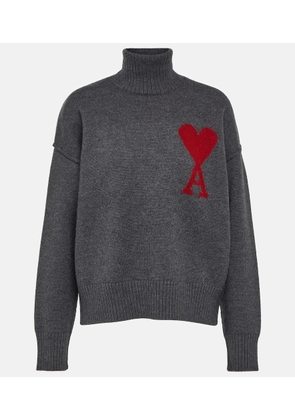 Ami Paris Ami de Cœur wool turtleneck sweater