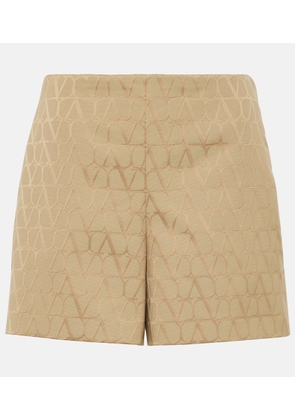 Valentino Toile Iconographe logo cotton-blend shorts