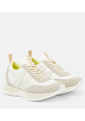 Moncler Pacey suede-trimmed sneakers