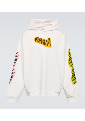 Marni Printed cotton jersey hoodie